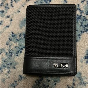 TUMI Black Leather Wallet